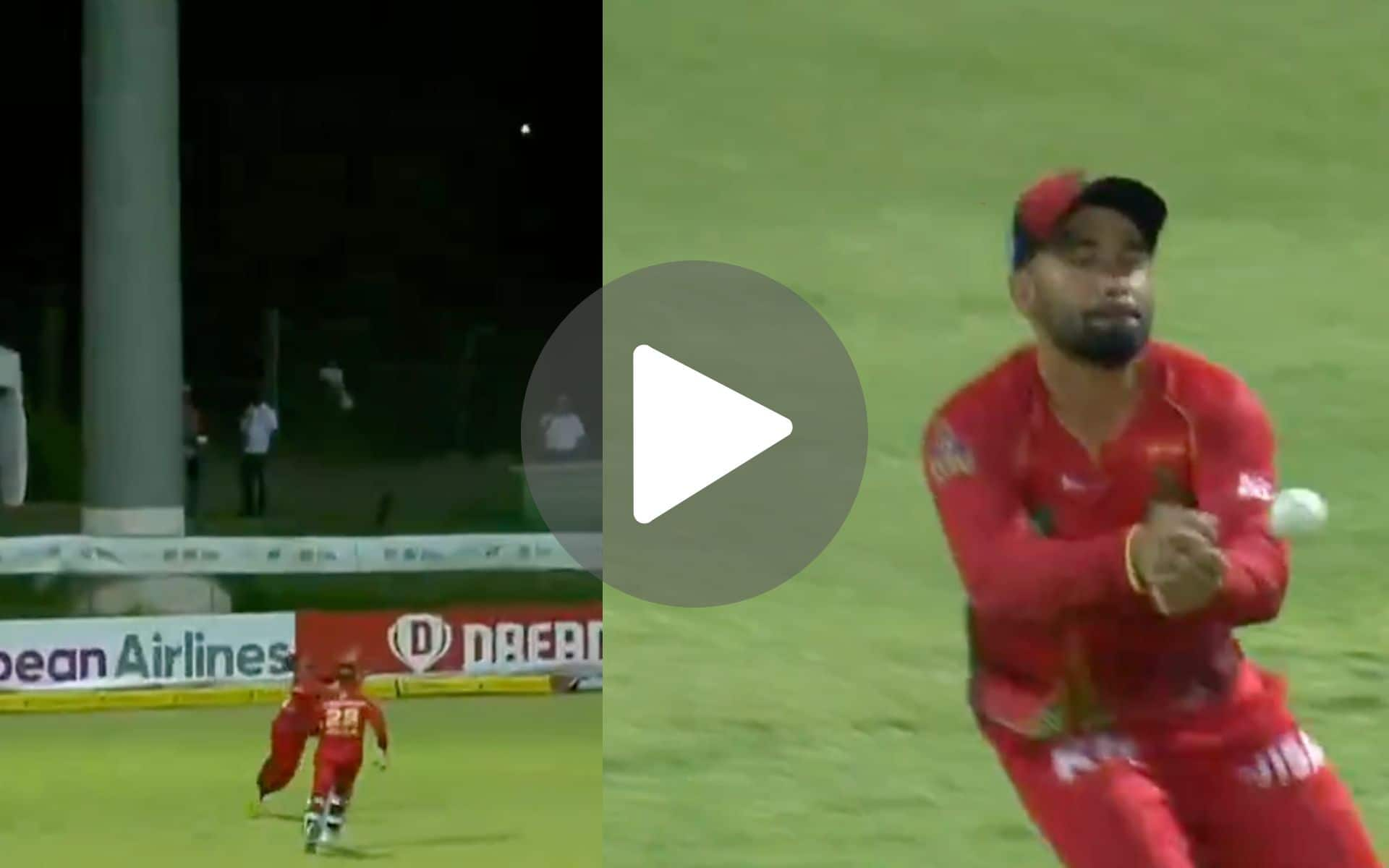 [Watch] Waqar Salamkheil Reminds Fakhar Zaman Of His Countrymen By Dropping A Sitter In CPL 2024